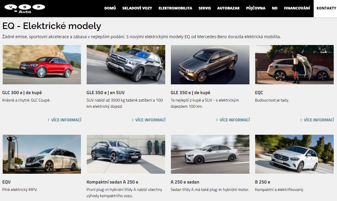 Nabídka ELEKTRO & HYBRID vozů Mercedes-Benz